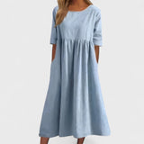 Benedita | Vestido Solto de Algodão