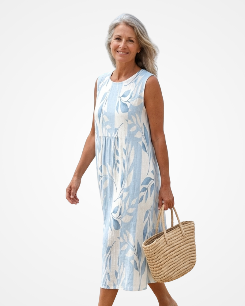 Sena | Vestido Midi Inspirado em Folhas