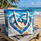 Bolso de Praia Feito à Mão | Serenidade de Tartaruga