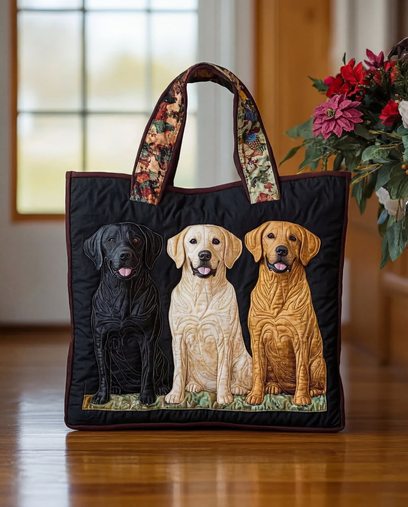Bolsa Artesanal Três Labradores | Amor em trio